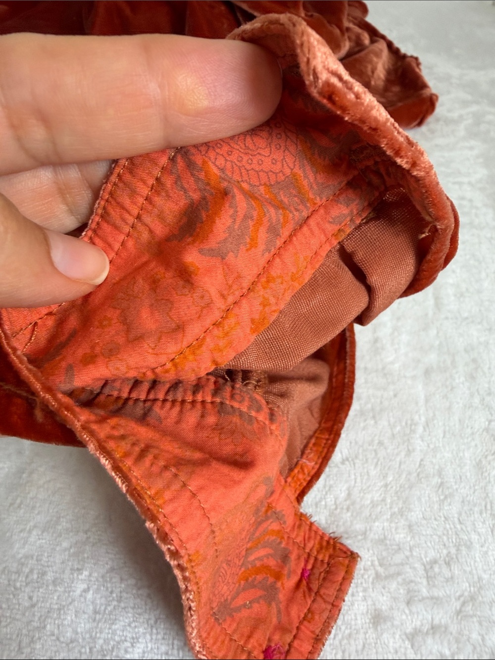 Pilcro by Anthropologie  Rust Velvet Button-Front Shirt - Women's Size Small - Picture 14 of 15